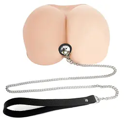 Силіконова анальна пробка Art of Sex Metal Anal Plug with Leash size S з повідцем Black - мініатюра 4