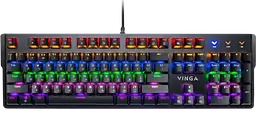 Клавіатура Vinga KBGM160 LED Outemu Blue RGB Black (KBGM160 Black)