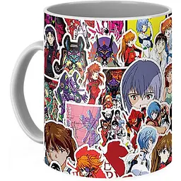 Кухоль GeekLand Evangelion Євангеліон Sticker Pack EV 02.16 330 мл білий - мініатюра 3