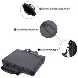 Чоловіча шкіряна сумка FABRA 40х30х7 см sum0026537 - мініатюра 13