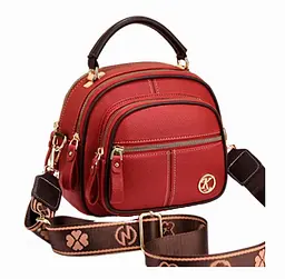 Сумка Italian Bags Clas 22х13х19 см Червоний - мініатюра 3