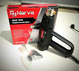 Фен будівельний Narva NH-2500CS 2 режими 450/700°C 60-400/60-750 л/хв 2500 Вт 30412 - мініатюра 2