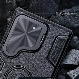 TPU+PC чохол Nillkin CamShield Armor Prop для Samsung Galaxy S24 Ultra Black - мініатюра 7
