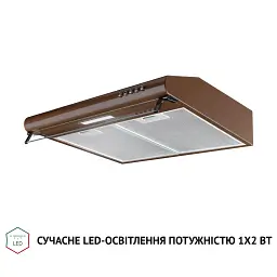 Витяжка плоска Perfelli PL 5144 Dark BR LED - мініатюра 4