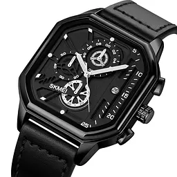 Чоловічий наручний годинник 1963BK Black Skmei acs0030462 - мініатюра 2