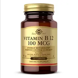 Вітамін В-12, Vitamin B12 100mcg - 100 tabs