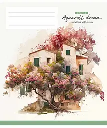 Зошит загальний Школярик Aquarell dream у клітинку 48 аркушів 10 шт. (048-3289K) - мініатюра 3