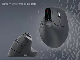 Вертикальна миша бездротова JOMAA 2,4G Bluetooth hub_fo7kvr - мініатюра 3