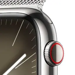 Смарт-годинник Apple Watch Series 9 GPS + Cellular 45mm Silver Stainless Steel with Silver Milanese Loop (MRMQ3) [92678] - мініатюра 7