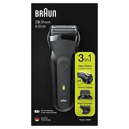 Електробритва Braun Series 3 300BT (Black) [70390] - мініатюра 3
