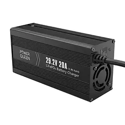 Зарядний пристрій для акумуляторних батарей LiFePO4 29.2V/20A Power Queen P24V20A-BCHA-MINI-X (44-00530) - мініатюра 5