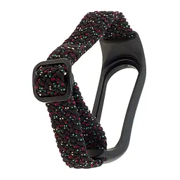 Ремінець Braided Buckle Enhanced Mi Band 3/4/5/6/7 Pollen Black - мініатюра 2