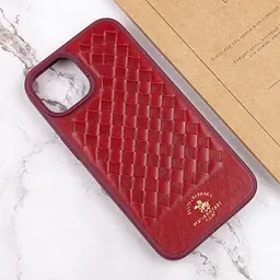 Шкіряний чохол Polo Santa Barbara для Apple iPhone 14 Plus (6.7) Red - мініатюра 6