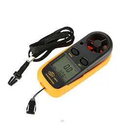 Цифровий анемометр 0,1-30м/с -10-45°C Benetech 10,5х4х1,5 см hoz0010071 - мініатюра 3