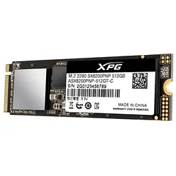 Накопичувач SSD M.2 2280 512GB ADATA (ASX8200PNP-512GT-C) - мініатюра 2