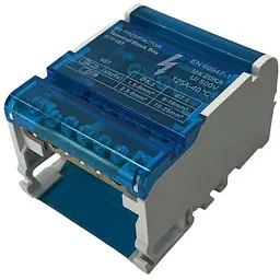Шина нульова PF в корпусі 4P 125A 4x7 690V BTF407 DIN-рейка/гвинтовий/на монтажну панель