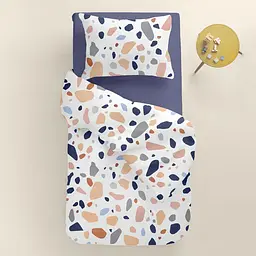 Дитяча постільна білизна в ліжечко GEMSTONES CS9, рожевий (StoneRoseGreyWhite_DarkBlue_140) - мініатюра 2