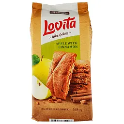 Печиво Roshen Lovita Cake Cookies з яблуком і корицею 168 г (881135) - мініатюра 2