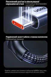 Кабель UGREEN L521 магнітний USB-A - USB-C 100 Вт 1 м темно-синій (55518) - мініатюра 7