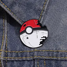 Значок Покемони Покебол Pokemon Pokeball 3 см P PM PB 01 - мініатюра 2