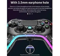 Геймпад джойстик Voltronic P-05 Wireless DualShock 4 for PS4/Switch/PC/IOS MFI/Adndroid HID - мініатюра 10