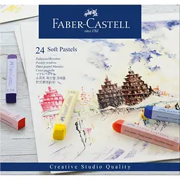 Пастель Faber-Castell Soft Pastels, м'яких, довжина крейди 70 мм, 24 кольори, 128324 (16794) - мініатюра 2