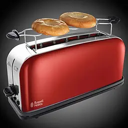 Тостер Russell Hobbs Classic, 1100Вт, метал, довгі слоти, червоний - мініатюра 5
