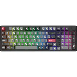 Клавіатура GamePro Asgard Drakkar Keychron Super Red Switch Wireless/Bluetooth/USB UA Black (MK305BK) - мініатюра 6