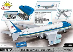 Конструктор Літак Boeing 747 Air Force One COBI 26610 - мініатюра 4