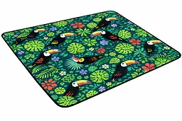 Плед складний утеплений для пікніка Bolan Home&Design Toucan 130x170 см пляжний килимок фліс - мініатюра 2