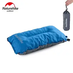 Подушка самонадувна Naturehike Sponge automatic NH17A001-L, світло блакитна - мініатюра 2