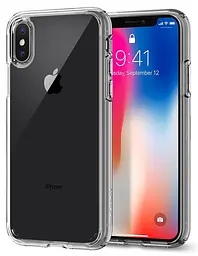 Чохол оригінальний протиударний Spigen Ultra Hybrid 057CS22127 для iPhone X/XS Crystal Clear - мініатюра 6