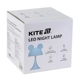 Світильник-нічник Kite  LED з акумулятором Simple Mouse блакитний (K25-317-2-3) - мініатюра 6