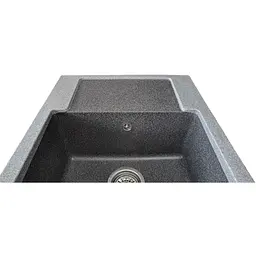 Мийка кухонна Valetti Art 26R прямокутна композитна 620х500 мм сіро-чорна - мініатюра 6