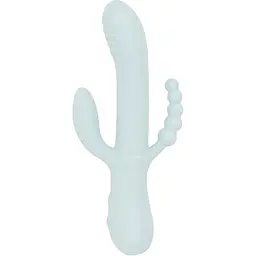 Вібратор Good Vibes Only Sage Triple Stimulation Vibe Soft Silicone Blue (SX3074) [152365]