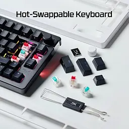 Клавіатура HyperX Alloy Rise 75 Wireless ENG/UA RGB Black (91Y91AA) - мініатюра 10