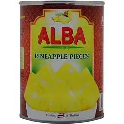 Ананас Alba Food Pineapple pieces в сиропі 580 мл