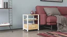 Тумба універсальна Ferrum-decor Вів'єн 1/1 50x41x40 білий ДСП Дуб Артізан 16мм (FRD-104147) - мініатюра 7