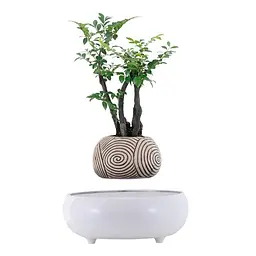 Магнітний левітаційний горщик для рослин HCNT Magnetic Levitating Pot M5B-PW-T білий