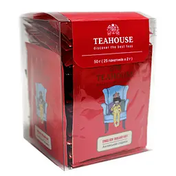 Чай чорний Teahouse Англійський сніданок, 50 г (25 шт. х 2 г) - мініатюра 2