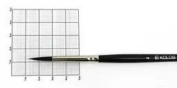 Пензель білка кругла Classic 3049R № 4 коротка ручка KOLOS (4823064900095) - мініатюра 2