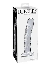 Фалоімітатор скляний Pipedream Icicles No.62 16.5 см прозорий - мініатюра 4