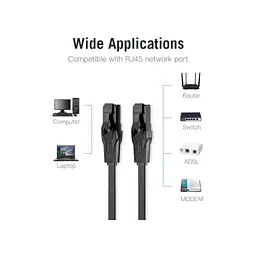 Патч-корд Vention 0.75 м, UTP Cat. 6 RJ-45 чорний (IBABE) - мініатюра 4