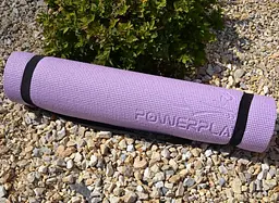 Килимок для йоги та фітнесу PowerPlay 4010 PVC Yoga Mat Лавандовий (173x61x0.6) (PP_4010_Lavender_(173*0,6) - мініатюра 7