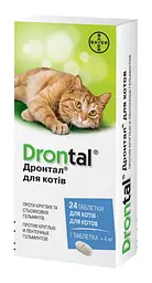 Таблетки для котів Elanco | Bayer - Drontal до 4 кг(ціна за 1шт)