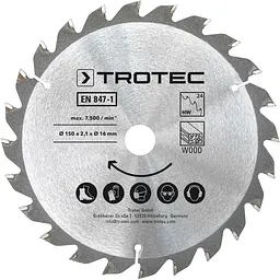 Диск пиляльний Trotec 150х16х2,1 HW24 Wood (3 шт) (6215001320) - мініатюра 3
