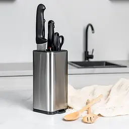 Підставка для ножів МВМ My Home нержавіюча сталь (KP-67 SS/BLACK) - мініатюра 2