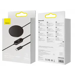 Бездротовий зарядний пристрій Baseus Simple Xiaomini2 Magnetic Wireless Charger 15W (for iP 12/13) CCJJ010001 Black - мініатюра 6