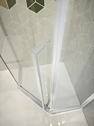 Душова кабіна без піддону Koer SR SC06-100x100x200-TR-01 прозоре скло Easy Clean 8 мм, хром KR5365, Універсальна, прозорий, хром - мініатюра 9
