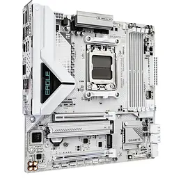 Материнська плата AM5 Gigabyte B850M EAGLE WIFI6E ICE, B850, 4xDDR5, Int.Video (CPU), 4xSATA3, 2xM.2, 1xPCI-E 5.0 x16, 1xPCI-E 3.0 x16, Realtek 7.1, Realtek 2.5GbE, WiFi 6E, Bluetooth 5.3, 7xUSB 3.2 / 8xUSB 2.0, HDMI/2xDP, MicroATX - мініатюра 3